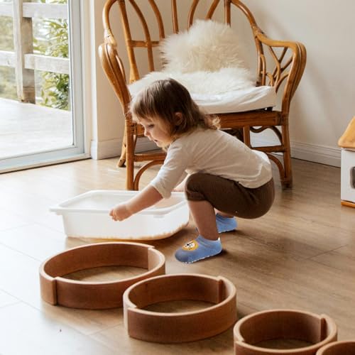 VEGCOO 7 Paar Baby rutschfeste Socken,Anti Rutsch Babysocken with Cartoon Tiermotive für Baby Mädchen Jungen Kinder