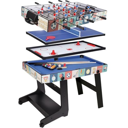HLC Table Multijeux 4 en 1 Baby Foot