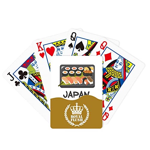 Traditionelle japanische Sushi-Box Royal Flush Poker Spielkartenspiel