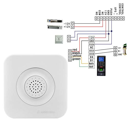 TOPINCN Türklingel, 12 V, verkabelt, Türklingel, Türklingel, Türklingel, Türklingel, Türklingel, externes Kit