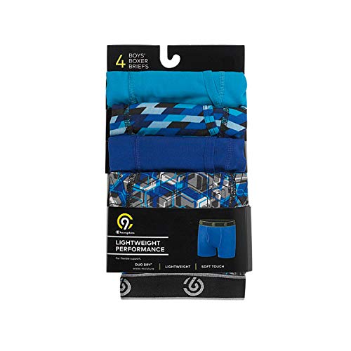 C9 Champion Boys' Lightweight Performance Boxer Briefs, Intense Aqua, Surf The Web Print, Xl #TOP1