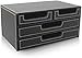 GAOLILI Armadi archivio Desktop File Cab, in Pelle for Ufficio Desktop Governo di immagazzinaggio, 4 Piccolo cassetto cancelleria Scaffalature, Multi-vano Ordinamento Rack File Cartella