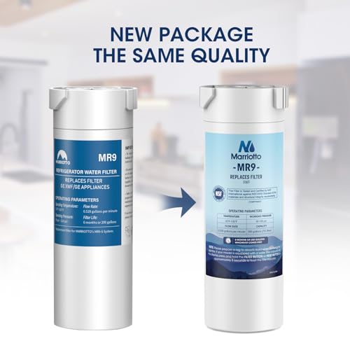 MARRIOTTO XWF Water Filter, Replacement for GE Refrigerator, Compatible With French-Door Models, 2 Pack (Not XWFE) - Thumbnail 4