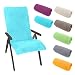Produktbild heimtexland ® Hochlehner Stuhlauflage Frottier Gartenstuhl Schonbezug Schwimmbad Sauna Fitnessstudio Hygiene Handtuch Frottee 60 x 130 cm Typ772 Aqua