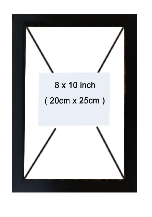 (Black colour) DAUGHTERS ART CREATION 8 x 10 (20cm x 25 cm) Size Photo Frame (Black),for Picture & Certificates for Home and Office Wall Decor,Set of 1, Wall Mount-picture-18