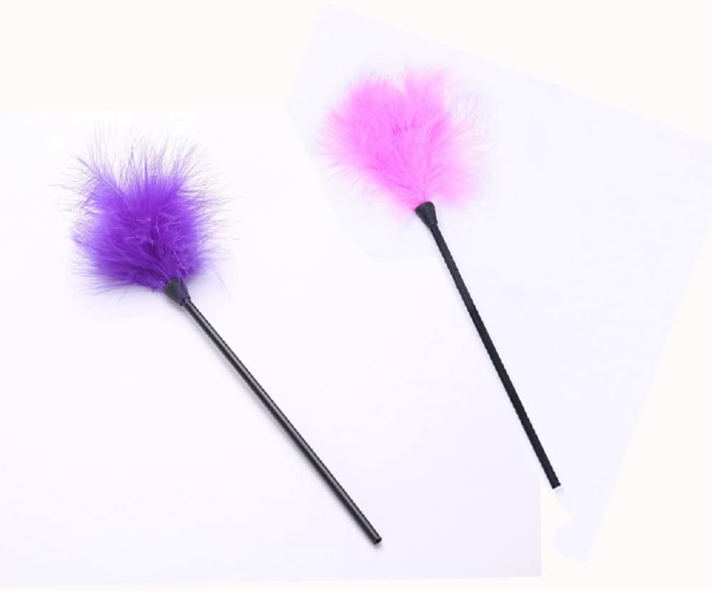 Sex Toy Adult Sex Tickler Fun Feather Brush Couple Flirting Soft Feather Scratching Sex Feathers Ticker Adult Role Playing Toys Pink