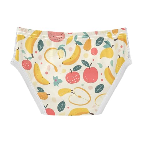 KLL Cute Fruits Bananas Apples Pears Scandinavian Styloddler Boys' Comfort Nighttime Underwear Breathable Children Undies2