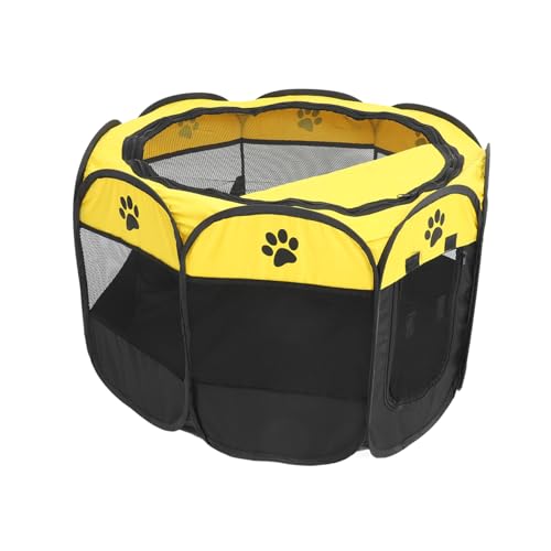Mikikit Spacious Portable Pet Playpen Multi Functional Dog Tent Breathable Oxford Fabric for Cats Animals Easy to Clean Indoor Outdoor Use
