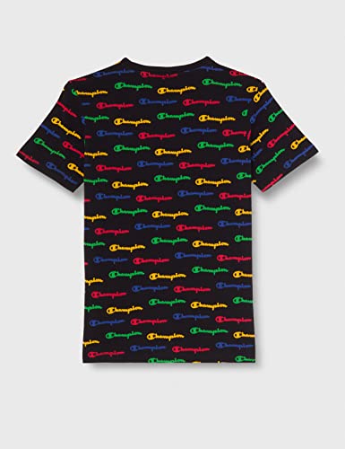 Champion Boy's Legacy American Classics All Over Small Logo Kids T-Shirt (Black, 9-10 Years) #TOP2