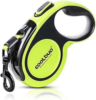 G.C Retractable Dog Lead Extendable Long Heavy Duty Strong Dog Leash for Large Dogs Up to 110lbs, 16ft Strong Reflective Nylon Tape, 360° Tangle-Free, One-Handed Brake, Pause, Lock