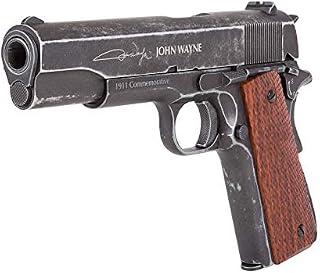 John Wayne 1911 Metal CO2 BB Pistol, Brown Grips air Pistol