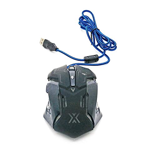 Mouse Gamer USB 3200dpi Iluminação LED RGB 6D X Soldado Infokit GM-600 Preto