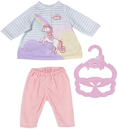 Baby Annabell Little Sweet Set - Clothing for 36cm Dolls - For Toddlers Ages 12 Months & Up - Easy for Small Hands - Includes Cute Dress with Ruffle Skirt & Pink Shoes with Bows
