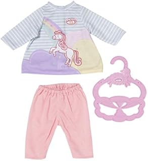 Baby Annabell Little Sweet Set - Clothing for 36cm Dolls - For Toddlers Ages 12 Months & Up - Easy for Small Hands - Includes Cute Dress with Ruffle Skirt & Pink Shoes with Bows