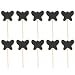 Milisten Mini Tableau Noir Signe Tableau Noir Gâteau Topper Effaçable Bois Babillard Jardin Plantes Étiquettes Marqueurs pour Mariage Décoration 20 Pcs Papillon
