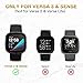 [2-Pack] Charger Cable Compatible with Smart Watch Fitbit Sense/ Versa 3, Replacement USB Charging Cradle Dock Stand Cable (3.3 ft/1.0ft)