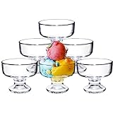 Elegante Sundae Cups: klassischer Glaskörper liegt angenehm in der Hand. Breiter Fuß einfache Handhabung Ideales Geschenk für Einweihungsfeiern, Partys, Hochzeiten und Veranstaltungen.