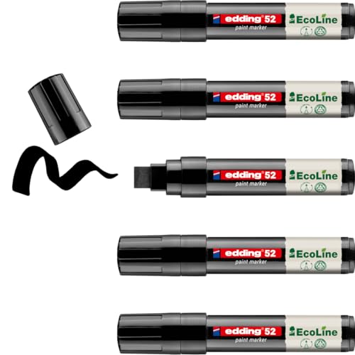 Marqueur peinture pour le verre et la pierre Edding 52 EcoLine noir 4-15 mm