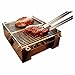Produktbild Klappgrill VINUR Edelstahl mit Tasche | kleiner, mobiler Holzkohle Grill für Garten, Picknick, Camping