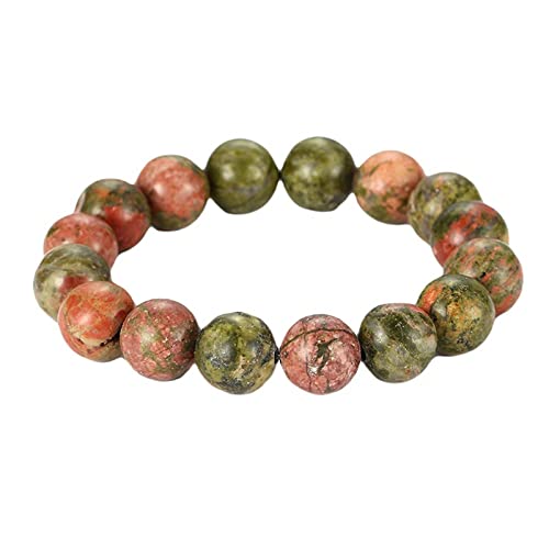 Bracelet en pierre verte pour hommes et femmes | Perles 6-14mm élastique