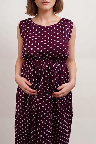 Image of Miga's Women Crepe & Satin Maternity Dress