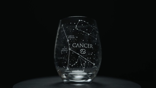 Amazon.com | Greenline Goods Cancer Stemless Wine Glasses Zodiac Cancer Set  Hand Etched 15 oz (Set of 2) - Astrology Sign Glassware: Wine Glasses