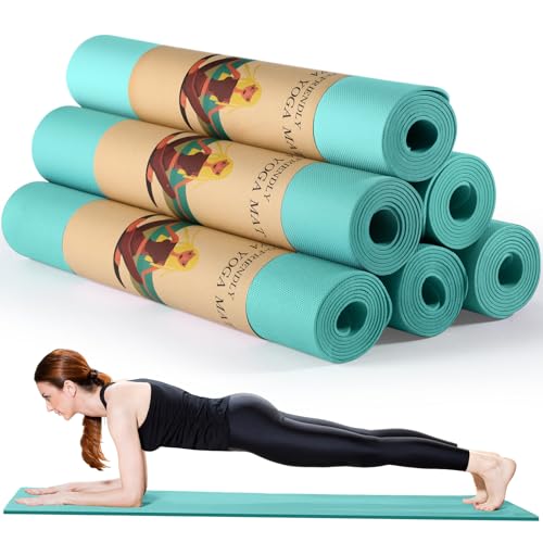 Timgle-6-Pack-Yoga-Mats-Bulk-Non-Slip-Exercise-Yoga-Mat-Thick-Anti-Slip-Tear-Resistant-Sports-Gym-for-Fitness-Stretching-Home-Workout-and-Studio