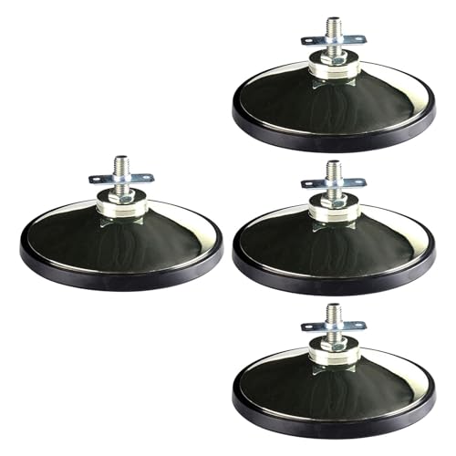 kowaku 4X Table Feet Parts Table Leg Levelers Universal Stable Cushion Sports Game Accessories,Foot Pads for Air Hockey Table, 15.5cmx7cm, Black