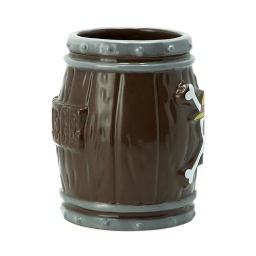 ABYSTYLE One Piece Anime Straw Hat Jolly Roger Barrel Ceramic Coffee Tea 3D Mug 12 oz Drinkware Manga Gift One Piece Mug OP Merch Anime Collectible Cup by ABYSTYLE - Used condition - Image 3