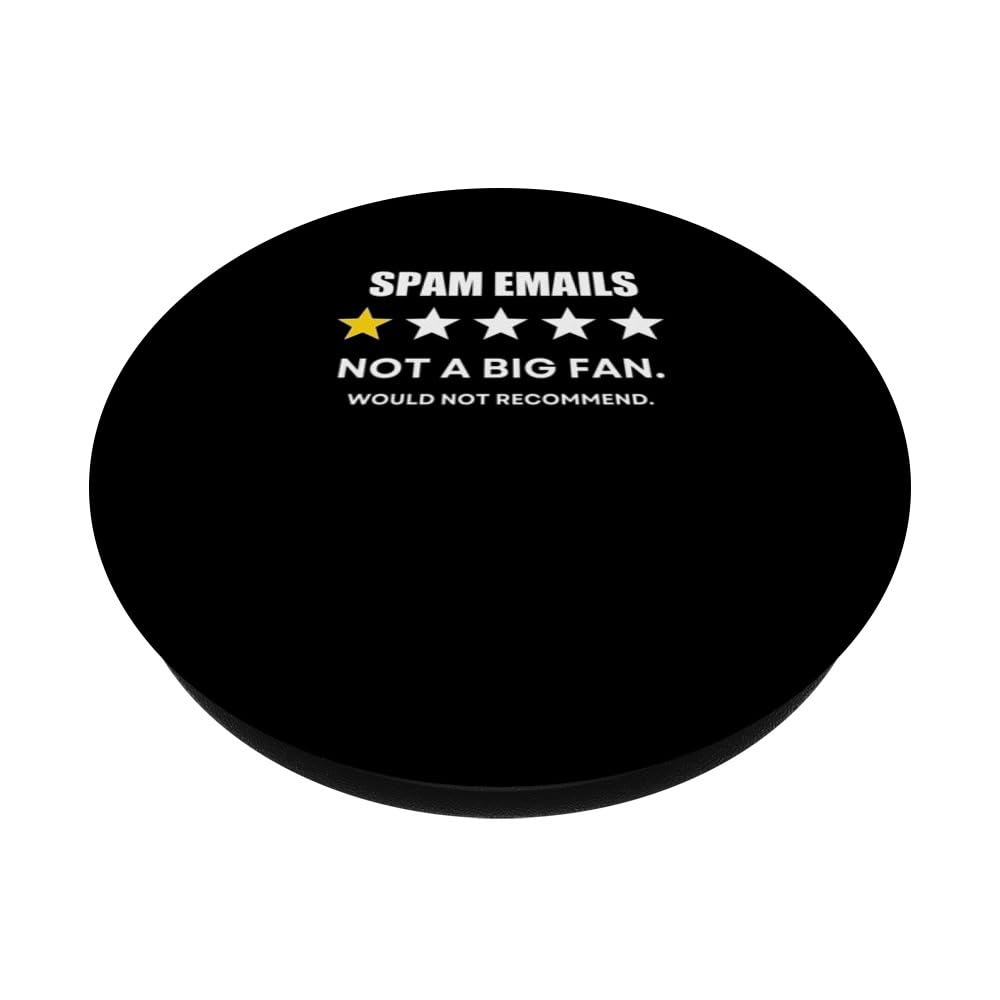 Spam emails One Star Not a Big Fan, Wouldn't Recommend PopSockets Swappable PopGrip, Black - Image 2