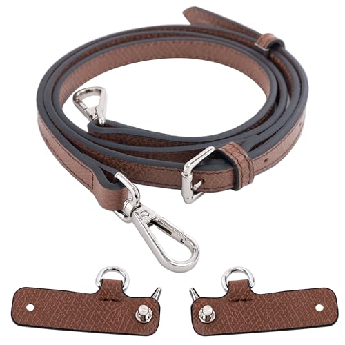 Image of Genuine Leather Crossbody Strap and Conversion Kit for Longchamp Mini Bag Strap Kit - Durable, Easy to Install, and Stylish