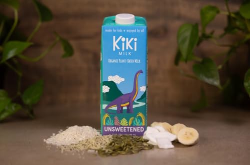 Kiki Milk Plant Based Milk - The Sample Kit (32 Fl Oz of Each) - Chocolate Milk + Unsweetened + Organic Original - Calcium & Magnesium Source - Gluten, Gum, GMO, Dairy, Soy & Glyphosate Free - Shelf Stable