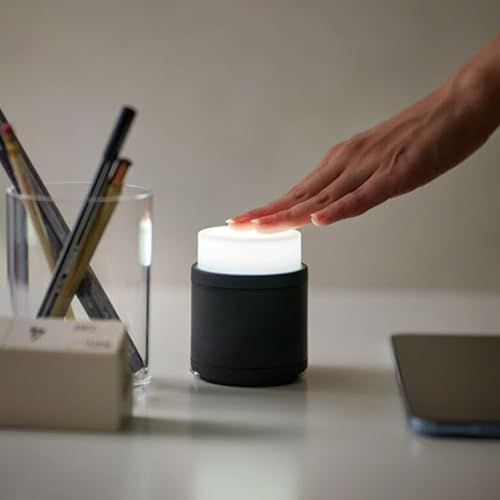 COB プッシュライト、マグネット付き フック付き ポータブル COB ライト、タッチ式 点灯消灯、ブラック、デスク 冷蔵庫 吊り下げ 多用途 (1)（Amazon）