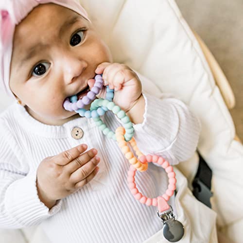 Ryan & Rose Cutie Clinks Attachable Teether Chew Toy For Babies (Mosaic) #TOP4