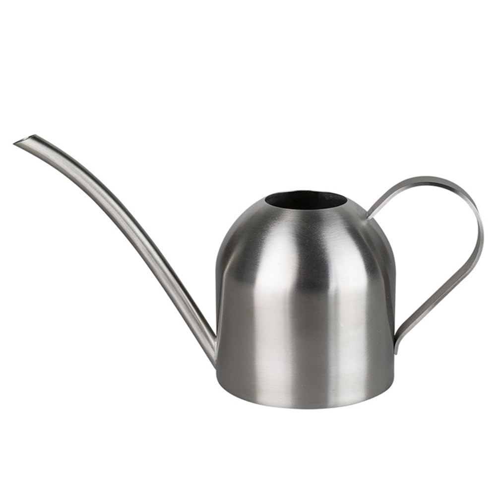 Yardwe Edelstahl Gießkanne 500Ml Für Zimmerpflanzen Indoor Mit Langen Auslauf Zur Präzisen Bewässerung Von Pflanzen Und Blumen Im Garten Und Zuhause