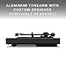 Victrola Hi-Res Black Turntable - aptX Adaptive, aptX HD, Bluetooth Streaming, Wired RCA Output, Aluminum Tonearm (Black)