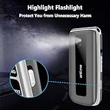 artfone F30 Silver Grey- 4G Unlocked Basic Mobile Phone for Seniors丨Flip Phone丨SIM Free Big Button Senior Mobile Phone丨2.4" Display丨 SOS Button丨Speed Dial丨Charging Dock丨Bluetooth丨Torch丨1300mAh Battery - Image 6