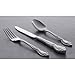 Oneida Louisiana 4-Piece Fine Salad Forks Stainless Steel Silverware Set, 18/8 Stainless Steel Small Fork Set, Service For 4, Dishwasher Safe, Silver, Mirror Finish, Metal, Utensils (Silver, 4 Piece)