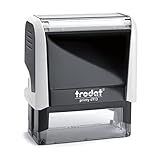 Trodat Printy 4913 - Gehäusefarbe arktisweiss - mit Wunschtext personalisierbarer Namensstempel, Adressstempel oder Firmenstempel - 58x22 mm - 6 Zeilen