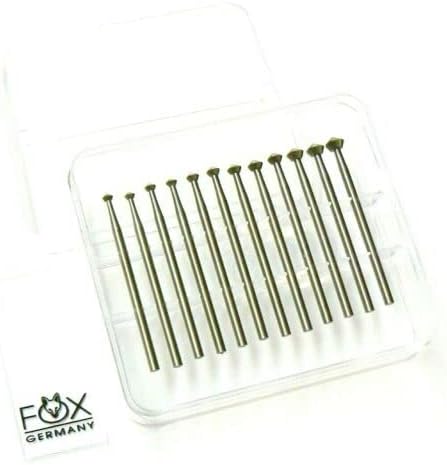 Jewelers BUR HART BURS 12PC Set 025-050 Jewelry Fox Bearing Cutter FIG156c 90deg by JTS