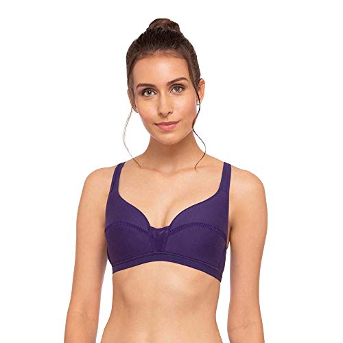 Image of Triumph Beginner Bra for Women Padded Non Wired Bra Wireless Full Coverage Lingerie for Teens Lightly Padded Cut-n-Sew Support Wide Straps Elastic Bottom Band Pack of 1