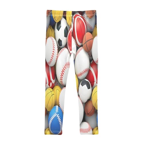 Toddler Girls Leggings Printed Yoga Pants Leggings Sports Balls for Kids2