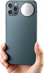 Espelho Selfie Autocolante para Celular | Compatível com iPhone, Samsung e Android | Acrílico Resistente | Ideal para Selfies com Câmera Traseira, Vlogs, TikTok e Reels |