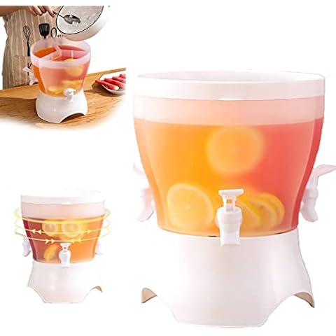 Water Dispenser With Tap And Stand,Drink Dispenser, 3 In 1 Beverage Dispenser, Refrigerator Cold Water Bottle, Juice Dispenser,Cold Kettle With Faucet for Home Gatherings School Office Juice Carafes Cover