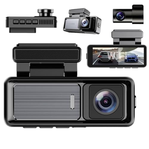 Dashcam Pro 4k,Dash Cam Front and Rear Inside with Night Vision,Dashcam WiFi/App Control Car Camera...