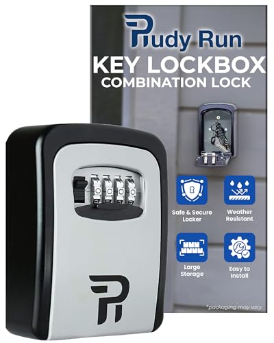Key Lock Box for Outside - Realtor Lockbox for House Keys Outdoor - Combination Key Hiders to Hide a Key Safe Storage