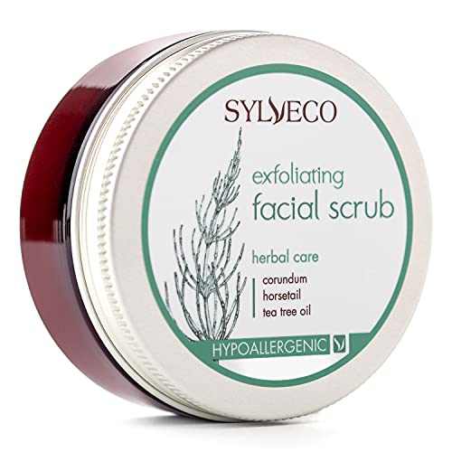 SYLVECO reinigendes Gesichtspeeling. Das natürliche, cremige Korund face scrub für fettige Haut mit vergrößerten Poren. Peeling gesicht für frauen und Männer. Naturkosmetik Größe 85g Cover