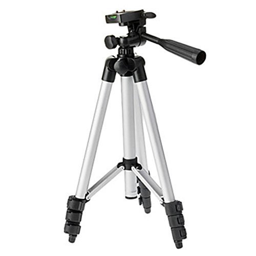 i-3110 4 treppiede completo per fotocamera con sezione adatto per: Nikon D5000 Canon 5D Mark Sony Olympus Digital Camera. Colori: alluminio argento nero