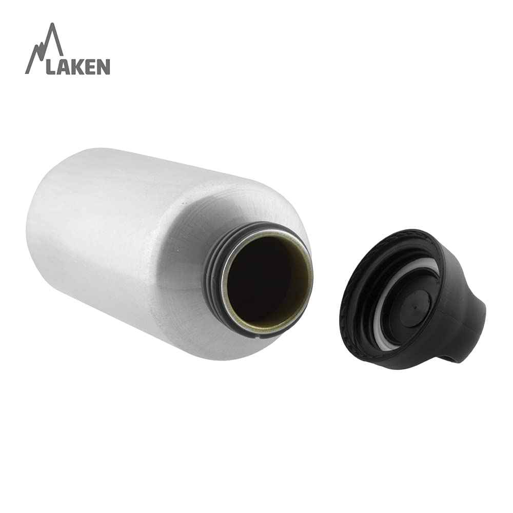 Laken Classic Borraccia Bottiglia d'acqua con Apertura Ampia e Tappo a Vite con Impugnatura, 1 Litro, Granito