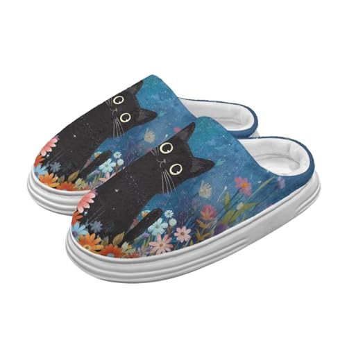 Thick Sole Slippers for Women Fuzzy Comfortable House Slippers 5-11